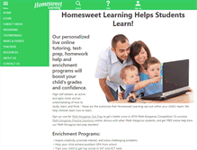 Tablet Screenshot of homesweetlearning.com